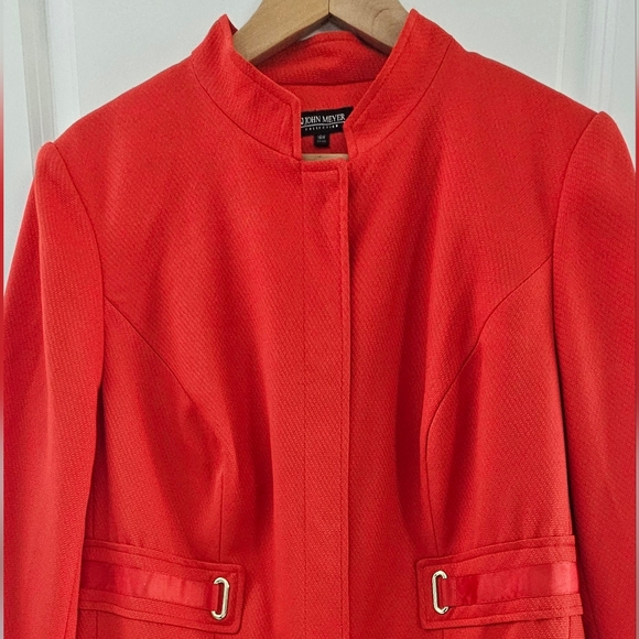 John Meyer collection women red coat jacket size 16W - Picture 2 of 13